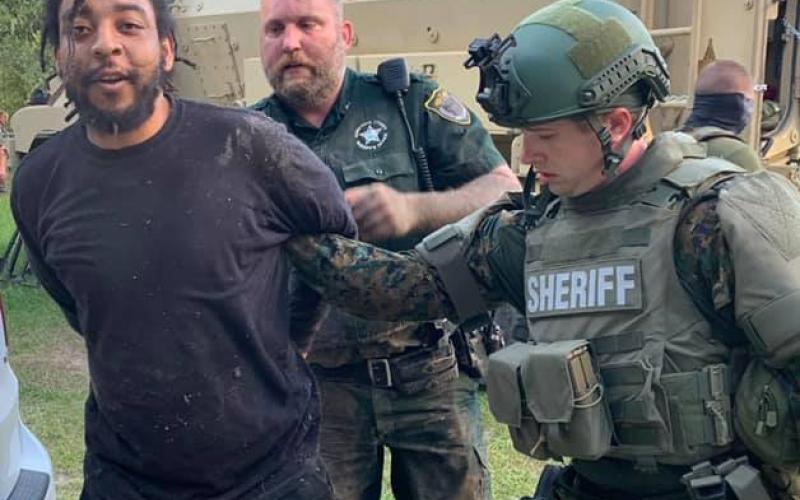 Anthony Riley was arrested Monday by members of the Suwanee County Sheriff’s Office SWAT team after he was found hiding beneath a house. (Courtesy Suwannee County Sheriff's Office)