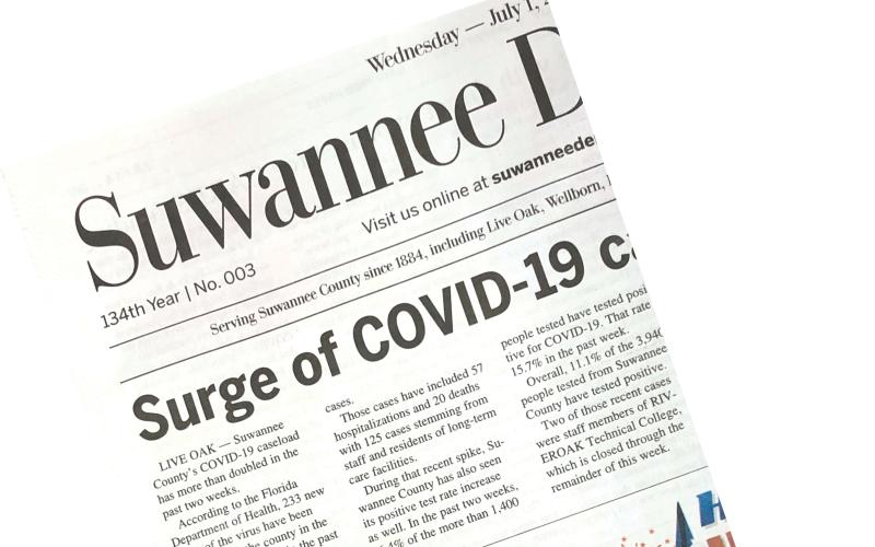 The final issue of the Suwannee Democrat was published Wednesday.