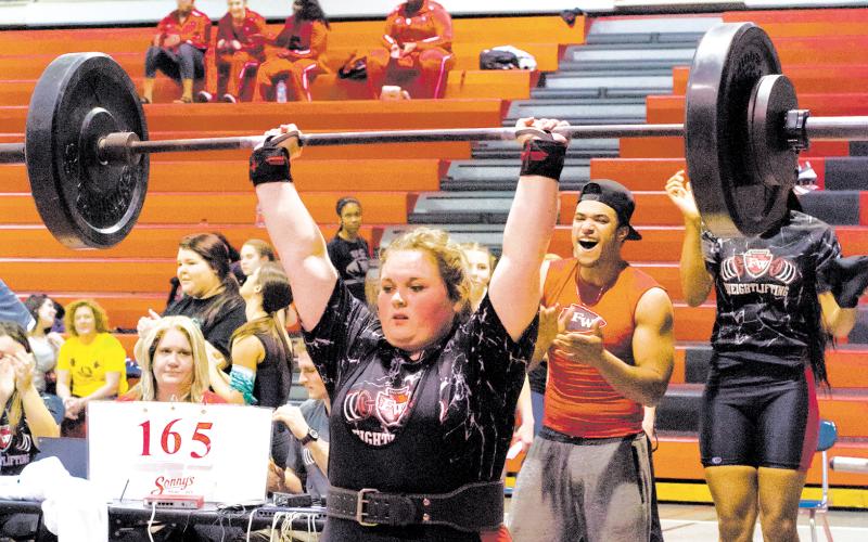 Kacey Carter was a three-time state qualifier at Fort White, winning the title in the unlimited class as a sophomore. (FILE)