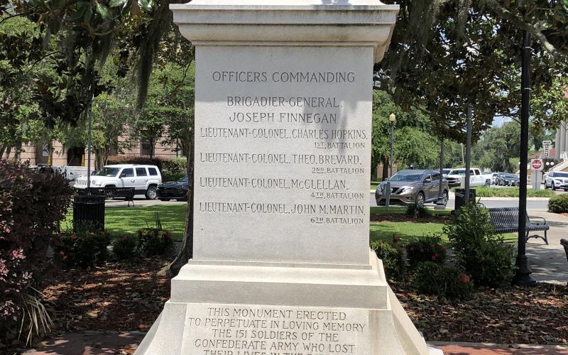 The ownership of the Confederate monument and Olustee Park is still in question and could delay a decision on the future of the monument. (FILE)