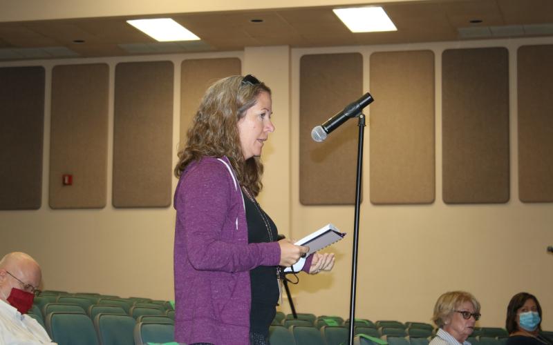 Selena Crews, a local teacher, said if the teachers are given the proper training, they could train the children on the proper ways to wear the masks when social distancing wasn’t possible. (TONY BRITT/Lake City Reporter)