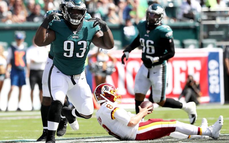 Defensive tackle Timmy Jernigan spent the past three seasons with the Philadelphia Eagles. (TRIBUNE NEWS SERVICE)