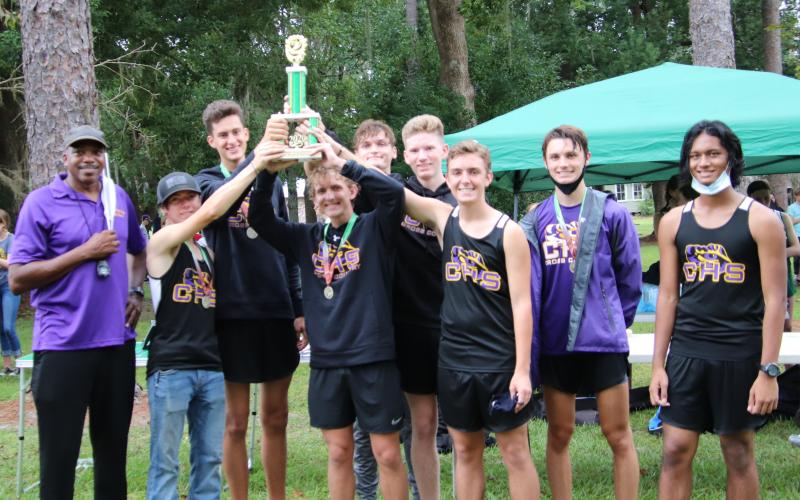 Columbia’s boys cross country team took home first place on Saturday at the Suwannee County Invitational, placing five runners in the top 10.