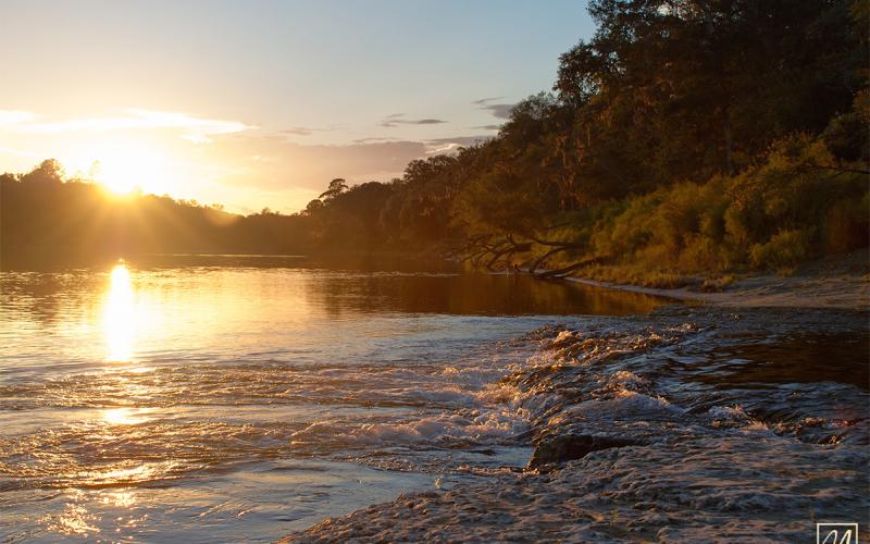 Michael Heston, featured artist of the Art League of North Florida, enjoys the outdoors and highlights that in his photography such as ‘Little River Sunset.’ (COURTESY)