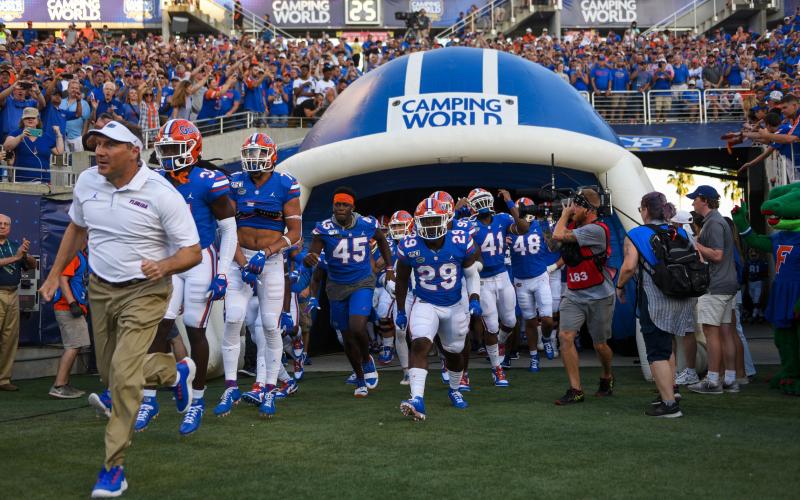 Instead of participating in the first college football game of the season, as Florida did last year, the Gators have been on the sidelines for the first two weekends. (TAMPA BAY TIMES/TNS)