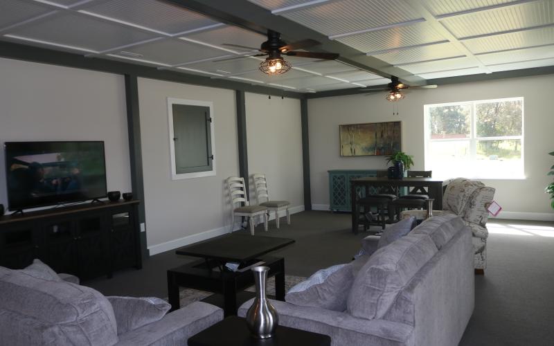 The finished basement in a four-bedroom house at the Reserve at Jewel Lake was eye-catching to visitors on the 2020 Parade of Homes. (JAMIE WACHTER/Lake City Reporter)