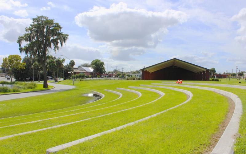 The development of Wilson Park in downtown Lake City, including completion of the ampitheater and the addition of a fountain on Lake DeSoto, was prioritized for grant funding by the city council Monday night over housing needs. (FILE)