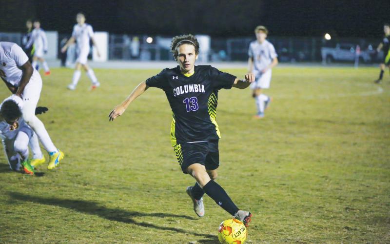 Columbia forward Tanner Pierce is moving up top from defense this season to provide some additional offense to a squad returning nine starters. (FILE)