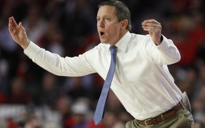 Florida coach Mike White gestures during a game against Georgia on March 4 in Athens, Ga. Unlike a year ago, Florida begins the season unranked and won’t have nearly as much hype. (AP FILE PHOTO)