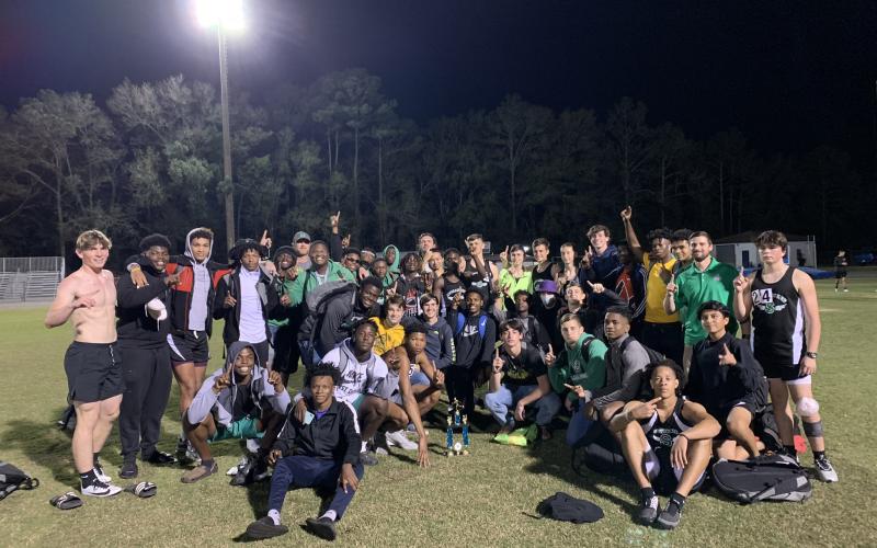 Suwannee's boys track &amp; field team won the Ron Riddle Invitational on Friday. (COURTESY)