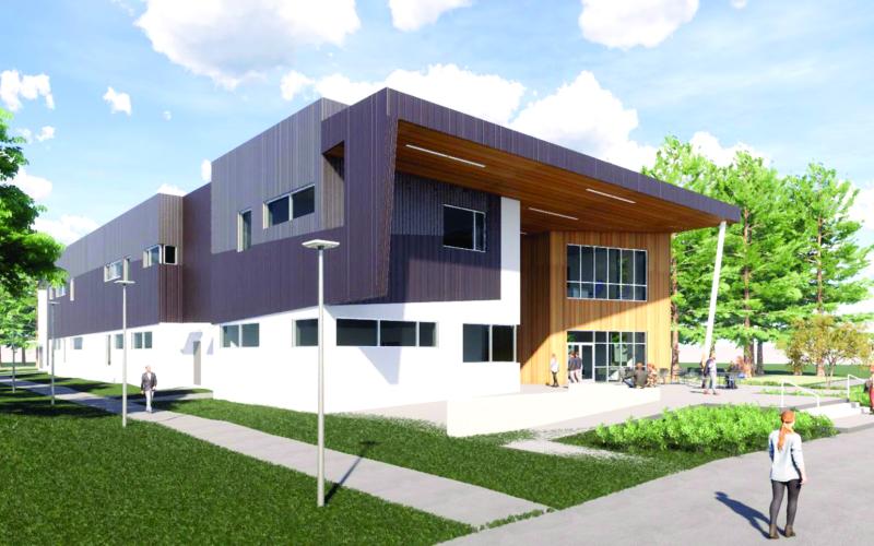 An artist’s rendering of Florida Gateway College’s new STEM building. Construction will begin on the facility soon with a completion target of the second quarter of 2022. (COURTESY)