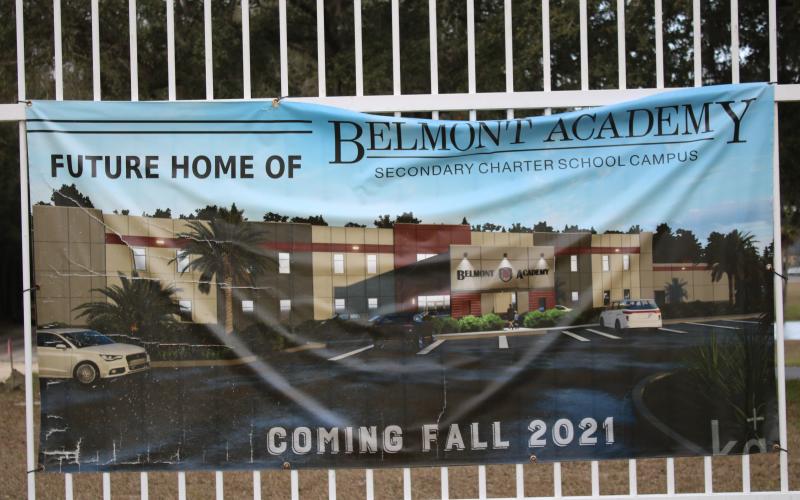 An artist rendering of the new-look Belmont Academy campus once construction is completed for Fall 2021. (TONY BRITT/Lake City Reporter)