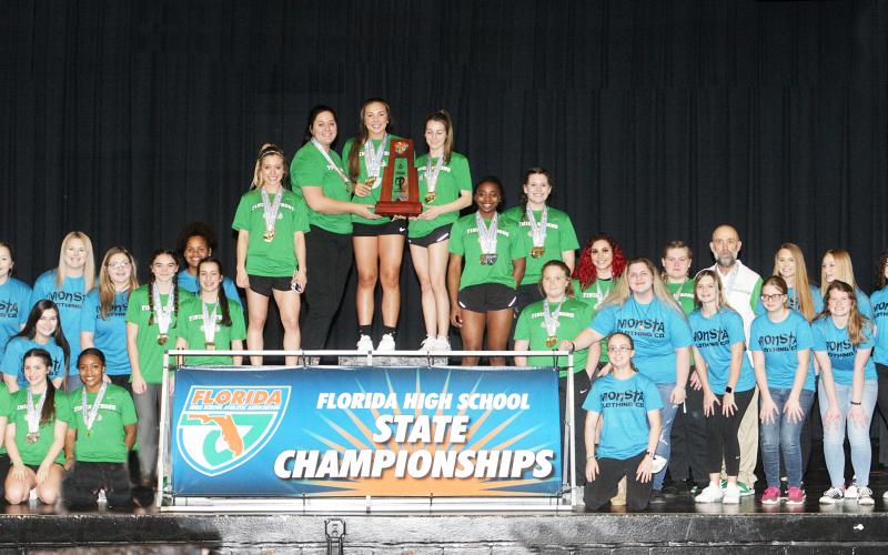 Suwannee won the Class 1A girls weightlifting state championship Friday at SHS, totaling 26 team points to beat Altha. (PAUL BUCHANAN/Special to the Reporter)