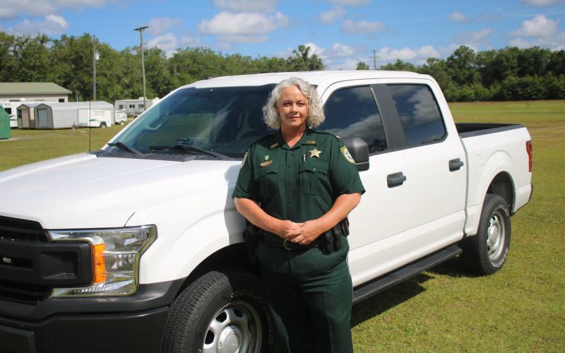 Katina Dicks has been named the Columbia County Sheriff’s Office’s first female chief deputy. (TONY BRITT/Lake City Reporter)