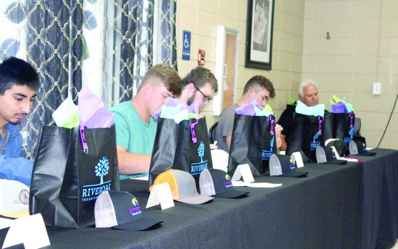 Students at Riveroak Technical College take part in the SkillsUSA National Signing Day event Tuesday. (COURTESY)