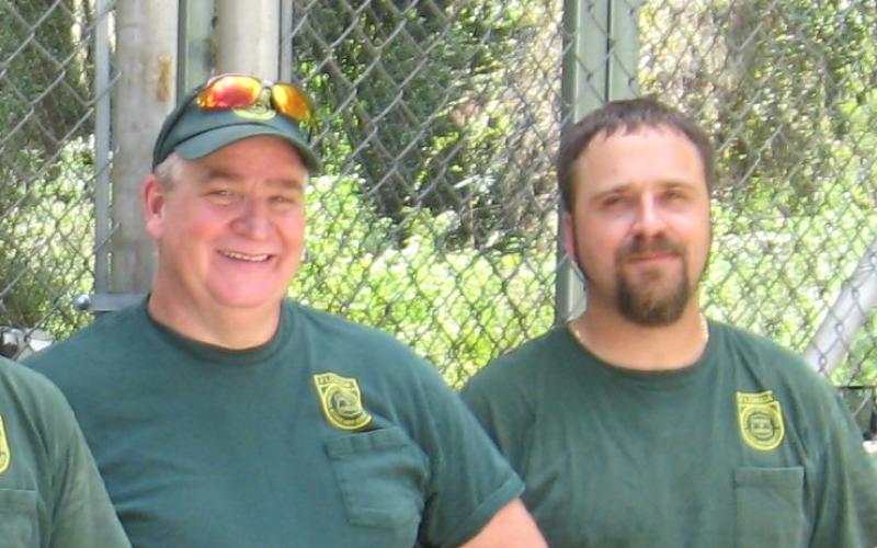 Wildland firefighters Brett Fulton (left) and Joshua Burch lost their lives 10 years ago Sunday while fighting the Blue Ribbon Fire in 2011. (COURTESY)