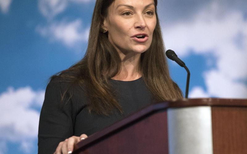 Florida Agriculture Commissioner Nikki Fried announced her candicacy for governor on Tuesday. (DAMON HIGGINS/Palm Beach Post/TNS)