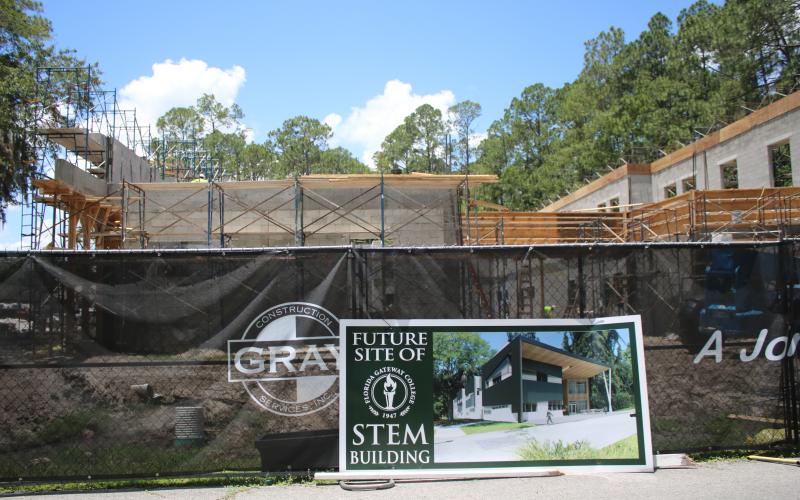 Florida Gateway College began construction of its multimillion dollar STEM building on March 6. Additional funding could soon be on its way. (TONY BRITT/Lake City Reporter)