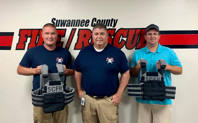 Suwannee County Fire Rescue purchased 26 body armor vests with grant funding. (COURTESY/Suwannee County Fire Rescue)