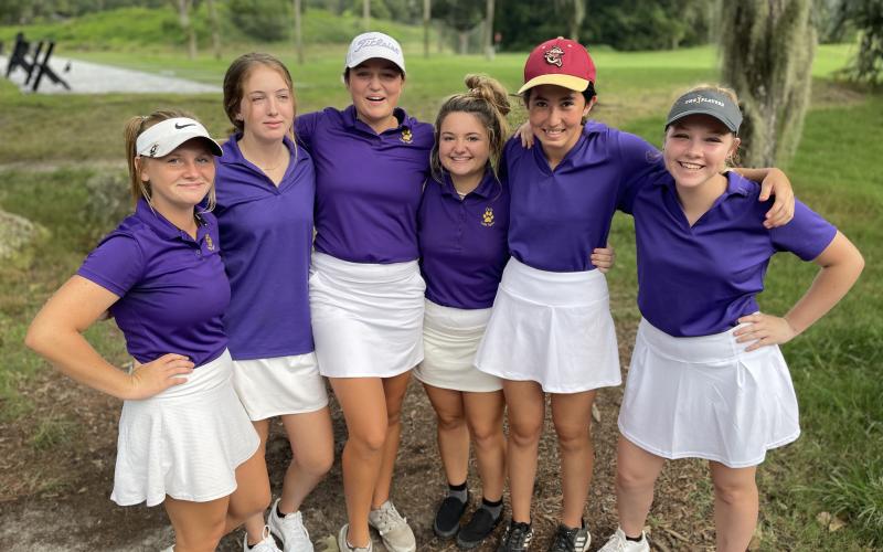 Columbia's girls golf team tied Buchholz in its season opener on Thursday. (JEN CHASTEEN/Special to the Reporter)