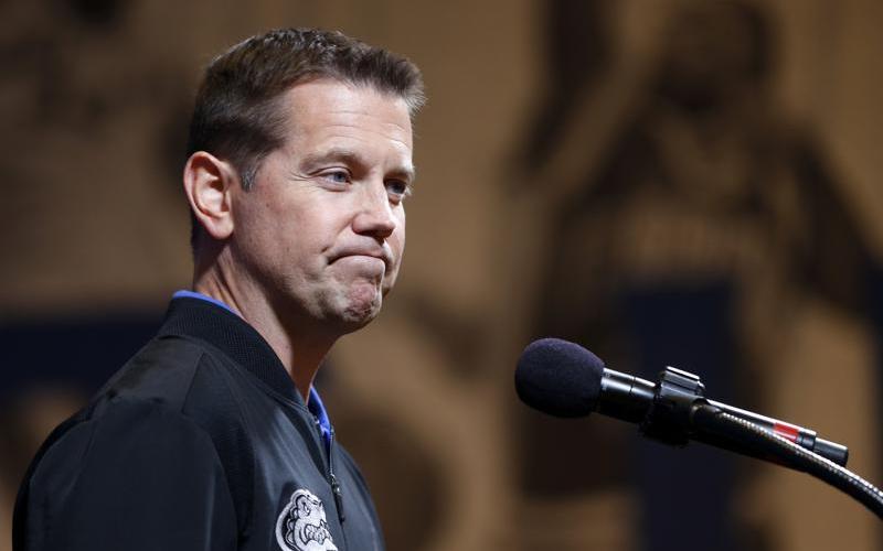 Florida head coach Cam Newbauer speaks during SEC media day on Oct. 17, 2019, in Birmingham, Ala. (AP FILE)
