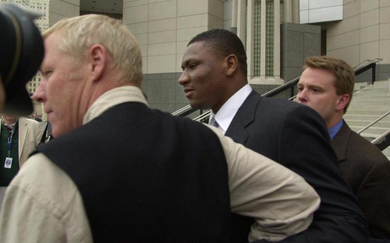 Former Lake City Christian Academy football coach Tamarick Vanover, pictured in 2000, is one of a few former NFL players who pleaded guilty for their roles in a nationwide healthcare fraud scheme, the U.S. Department of Justice announced on Tuesday. (AP FILE)