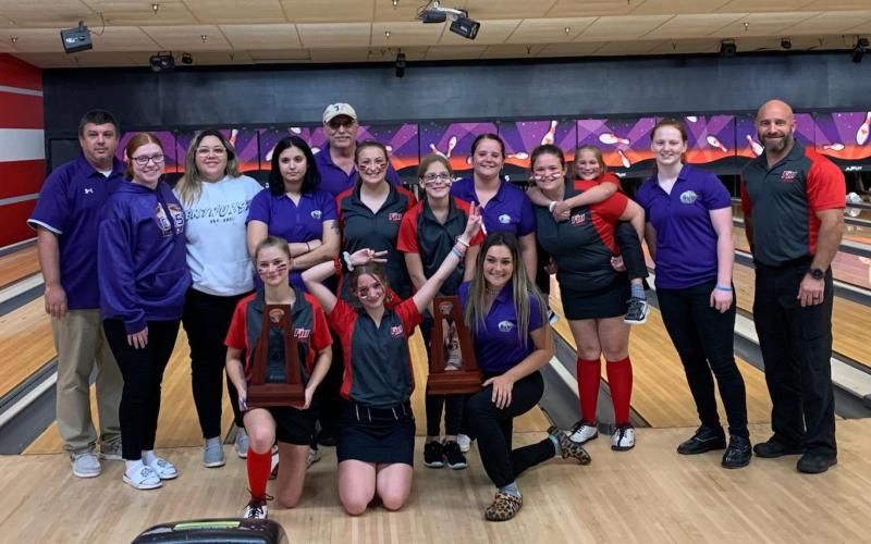 Fort White’s bowling team won the District 2-1A title on Monday, while Columbia came in second. (COURTESY)