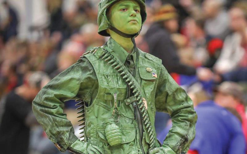 Vinnie ‘The Army Guy’ Retzlaff, a 14-year-old from Green Bay, will be in Lake City for the Toys for Tots toy run. (COURTESY)