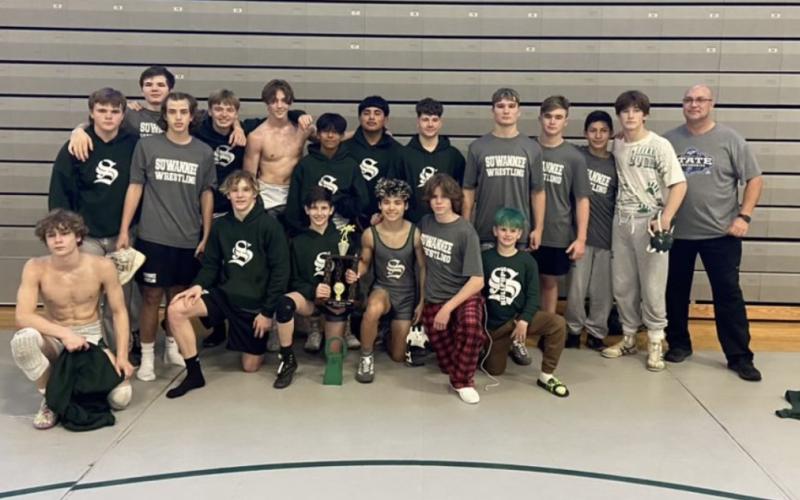 Suwannee went 7-1 and placed second at the Weeki Wachee Duals on Saturday. (COURTESY)