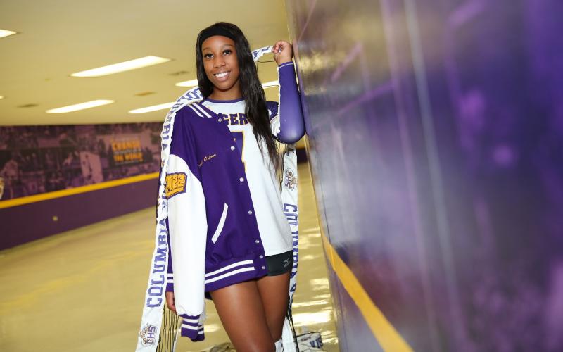Columbia hitter Brandi Oliver is the LCR’s Volleyball Player of the Year. (MANDI SLOAN/Special to the Reporter)