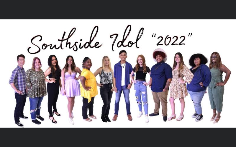 2022 Southside Idol contestants: Nathan Elwood (from left), Allison Harvison, Katryna Allexis, Nevia Claire, Cai’Liana Mobley, Brianna Frazier, Kian Sanchez, Claira Williams, Jayden Burch, Alexa Meriweather,  Danyelle Bliffin and Willie Mae Walker. Each will compete for a first prize of $1,500. (COURTESY)