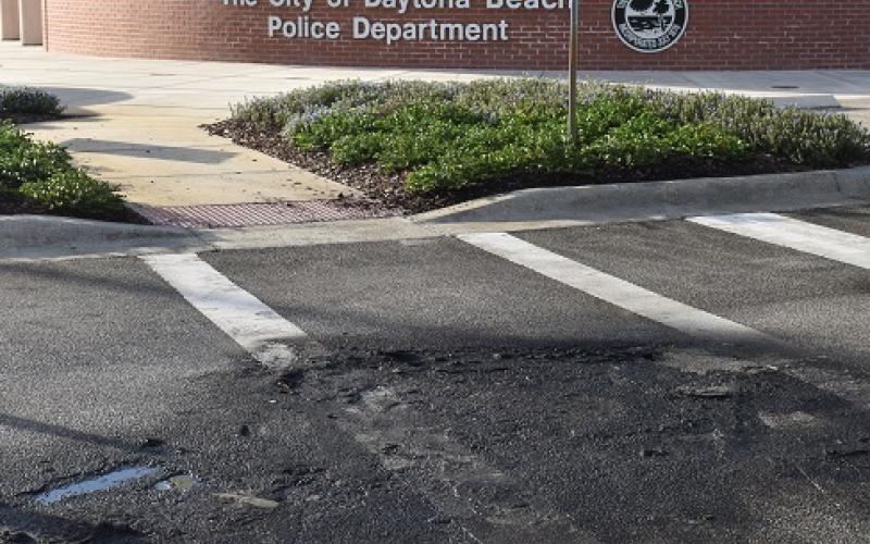 A Lake City man died in a vehicle fire in the parking lot of the Daytona Beach Police Department in the early hours of Jan. 12. (COURTESY)