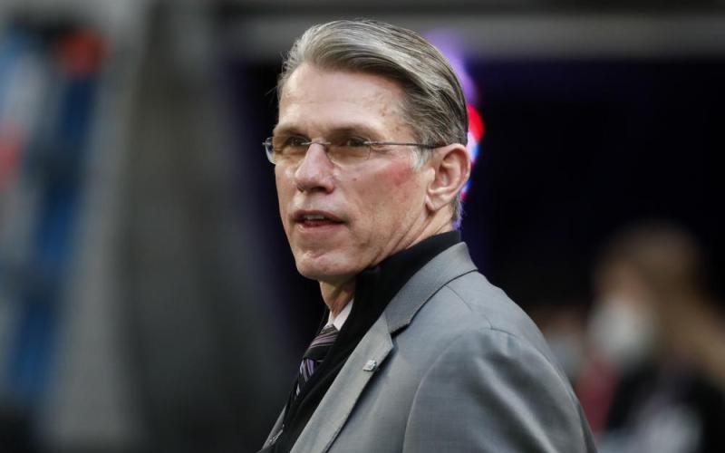 Minnesota Vikings general manager Rick Spielman stands on the field before a game against the Chicago Bears on Jan. 9 in Minneapolis. (BRUCE KLUCKHOHN/Associated Press)