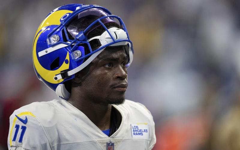 Los Angeles Rams cornerback Darious Williams walks off the field after a game against the Indianapolis Colts in Sept. 19, 2021, in Indianapolis. (AP File)