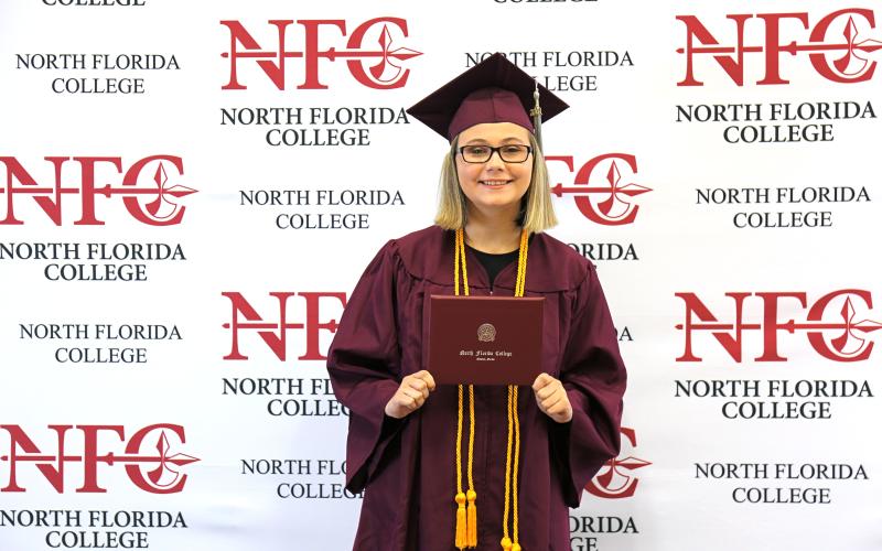 North Florida College recently graduated 32 area students. Among them was Amandia Smith of Lafayette County. (COURTESY)
