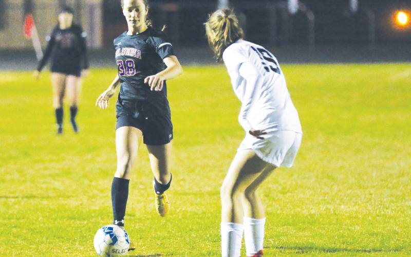 Columbia’s Skyler Ziegaus is once again the LCR’s Girls Soccer Player of the Year. (MORGAN MCMULLEN/Lake City Reporter)