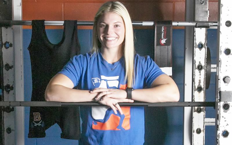 Branford’s Evie Pitts is the LCR’s Girls Weightlifter of the Year. (ERIN ROBERTS/Special to the Reporter)