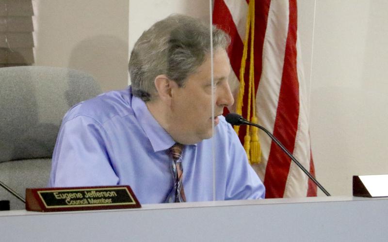 Councilman Todd Sampson said he’d like to see Lake City expand its senior home repairs program once the city receives its additional ARPA funding. (MORGAN MCMULLEN)