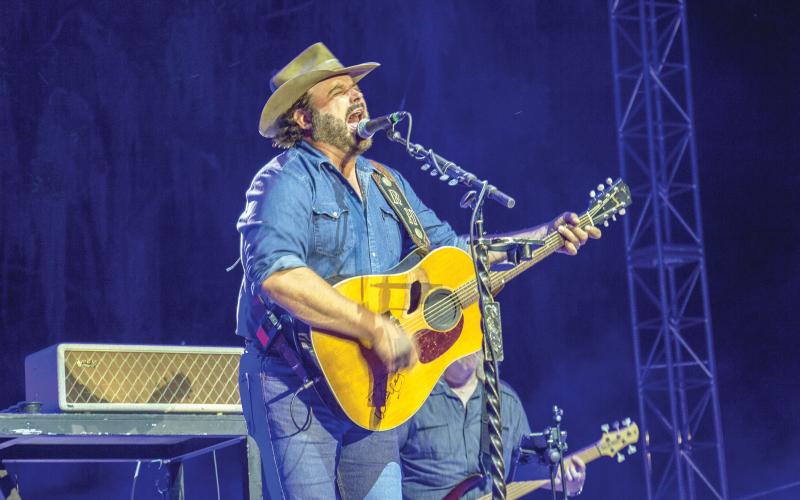 Randy Houser performs Saturday night at the Suwannee River Jam at the Spirit of Suwannee Music Park. (COURTESY SPIRIT OF SUWANNEE MUSIC PARK)