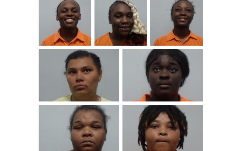 Bell (clockwise from top left), Byrd, Curry, Ridgeway, Shade, Stephens, and Thompkins