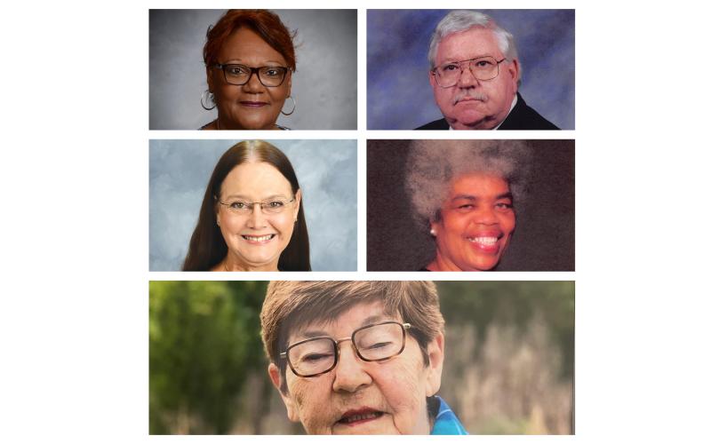 Crusaw (clockwise from top left), Flanagan, Lane, Steadman and Wickland.