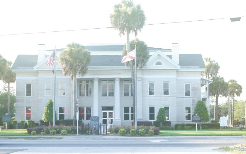 The Lafayette County Courthouse should have its clock tower back on top in two weeks after a delay in preparations to complete the restoration project. (FILE)