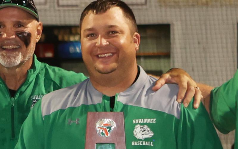 Suwannee head coach Justin Bruce. (PAUL BUCHANAN/Special to the Reporter)