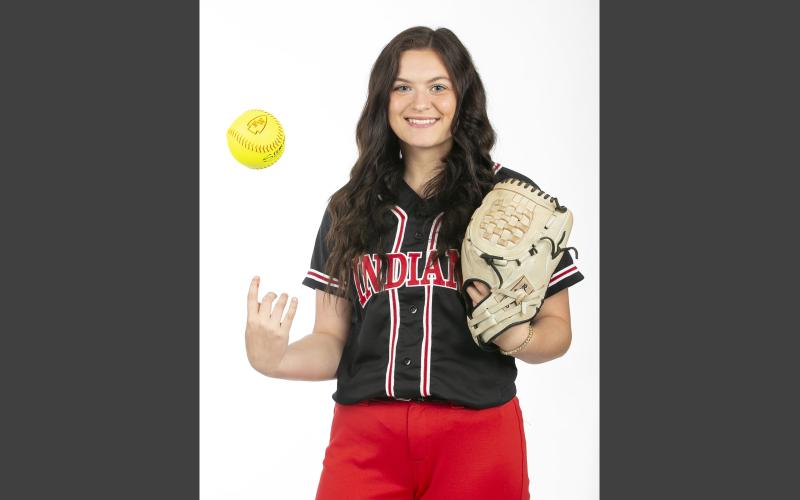 Fort White pitcher Kadence Compton is the LCR’s Softball Player of the Year. (JEN CHASTEEN/Special to the LCR)