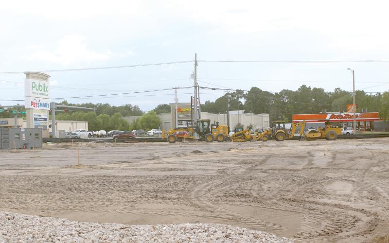 Construction crews are currently working on the future site of a Culver's fast food restaurant. (JAMIE WACHTER/Lake City Reporter)