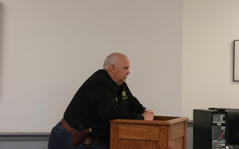 Marty Tompkins, the emergency medical services director for Lafayette County, said he could use an additional unit to relieve ‘tension’ during busy times. (MORGAN MCMULLEN/Lake City Reporter)