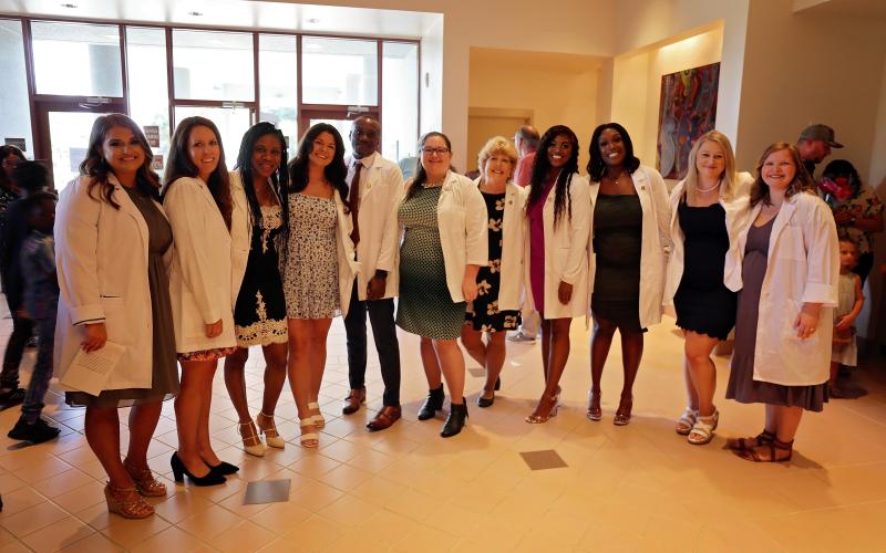 North Florida College’s Bachelor of Science Degree Nursing Class for 2022 included three local students: Taylor Adkins, of Lafayette County; Mary Altman, of Hamilton County; and Jennifer Raulerson, of Suwannee County. (COURTESY)