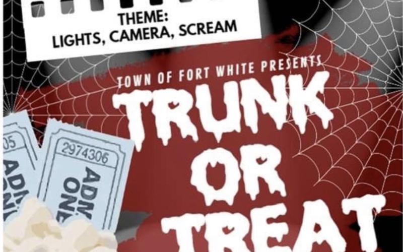 Fort White is hosting a Trunk or Treat for Halloween.