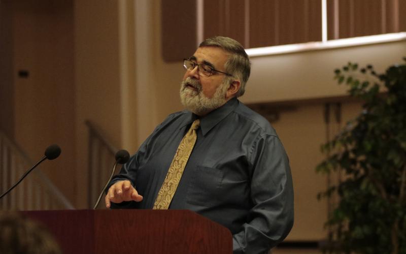 County Manager David Kraus speaks at a prior meeting. (FILE)
