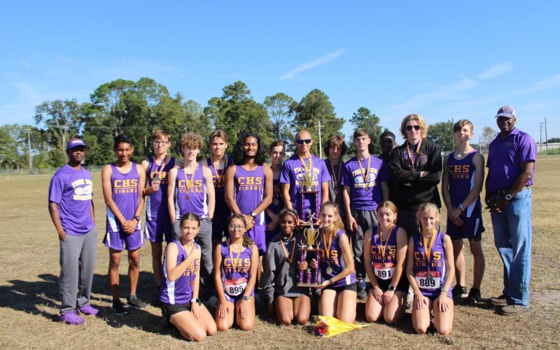 Columbia’s boys and girls cross country teams won the Tiger Run on Saturday. (COURTESY)